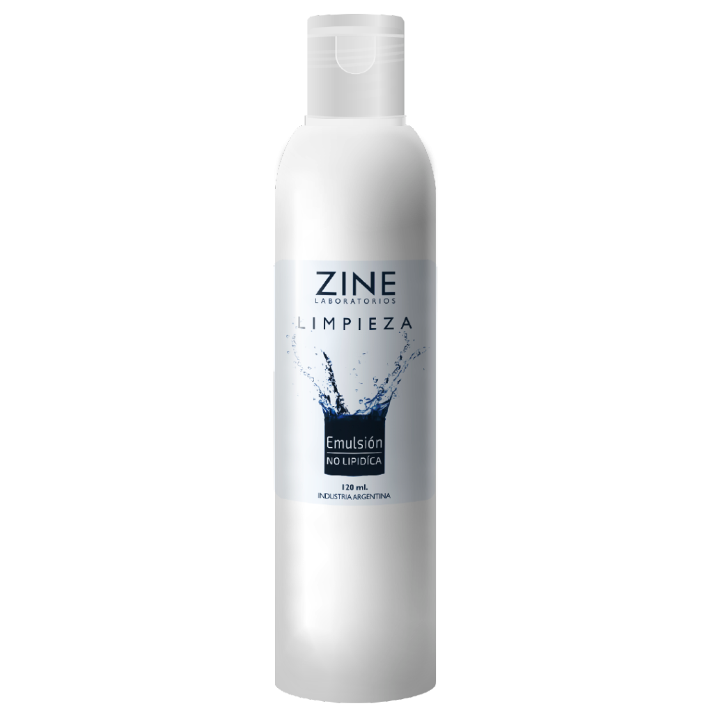 Emulsión de limpieza no lipídica. Zine