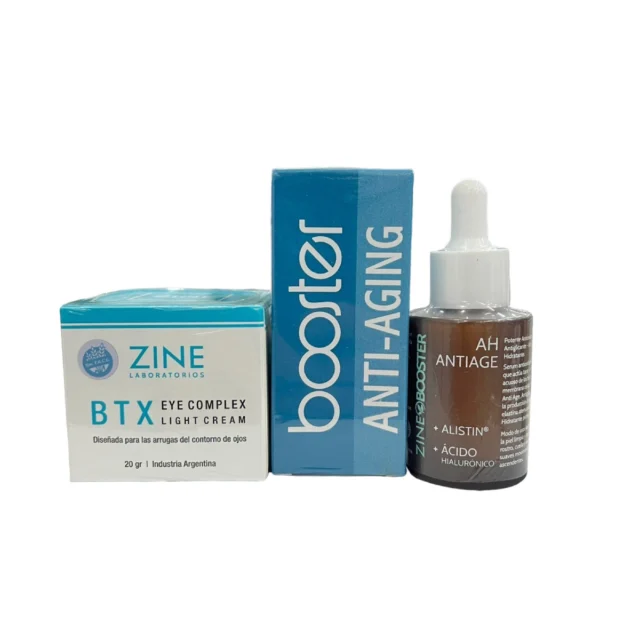 BTX Eye Complex + Booster Anti-Aging + Booster Total Glow. Zine