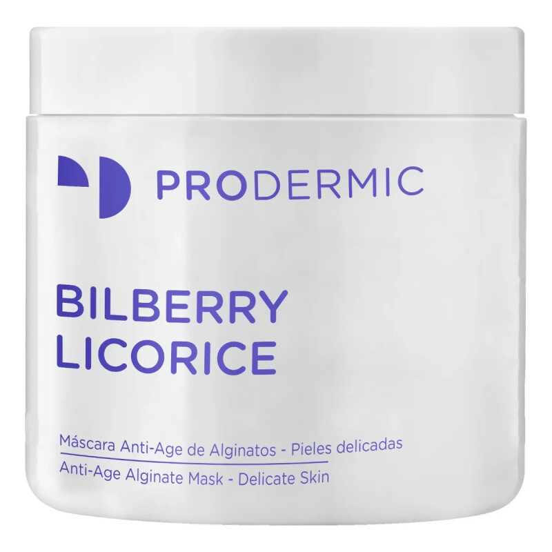 BILBERRY LICORICE MASK – Máscara Hidroplástica Calmante. Prodermic