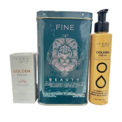 Colageno Fine Beauty + Serum Auto Bronceante + Crema Humectante Golden Drops Icono