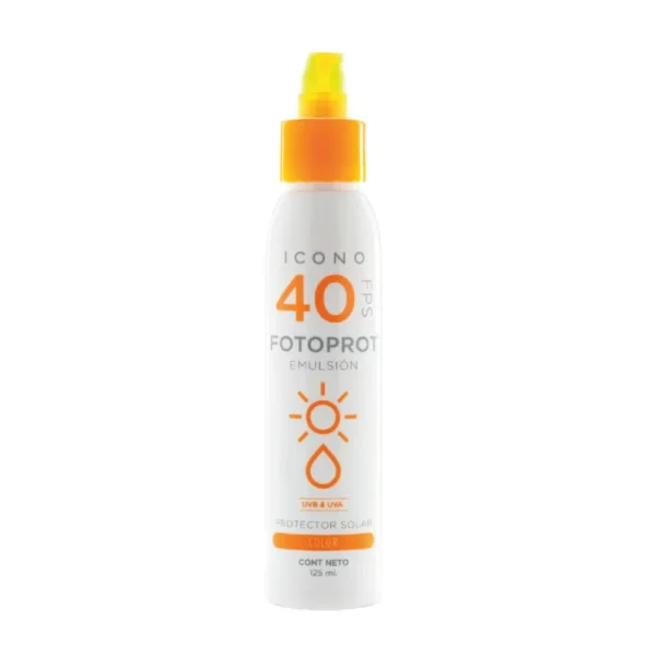 Fotoprot fps 40+ emulsión con color. icono