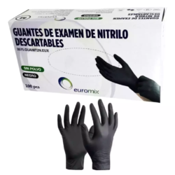 Guantes de Nitrilo x100. Euromix