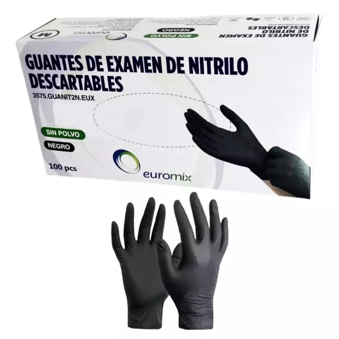 Guantes de Nitrilo x100. Euromix