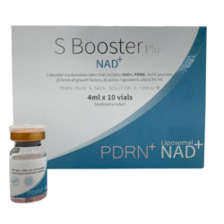 K-Booster PDRN PLUS — S Booster Plus con NAD⁺ Solución Bioestimulante con 25 Factores de Crecimiento + Ácido Hialurónico