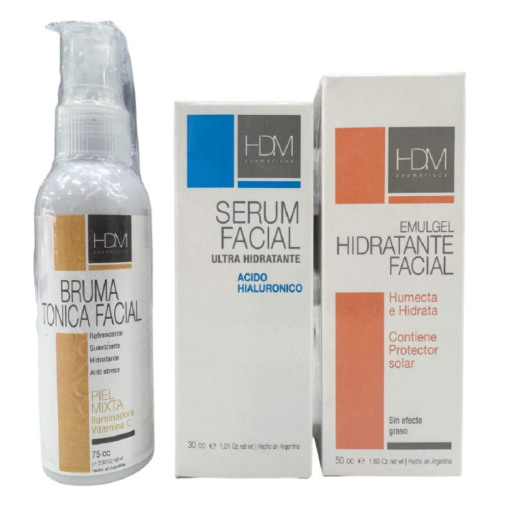 Kit Rutina Diaria Hidratación y Antioxidante. HDM