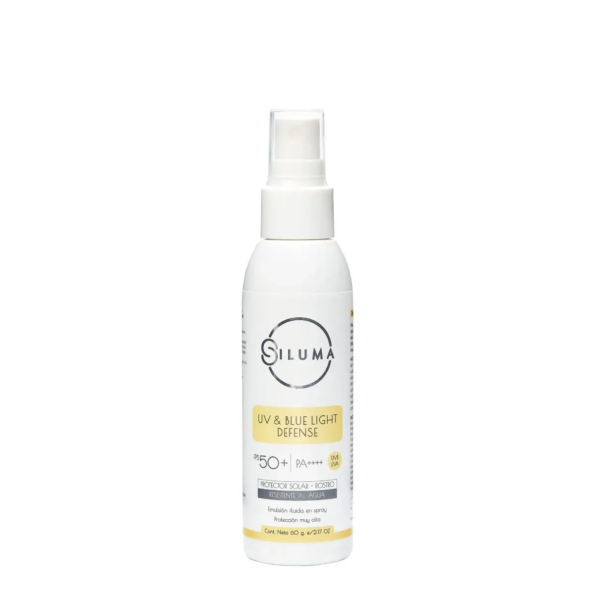 Protector Solar UV & BLUE Light Defense Spray. Siluma