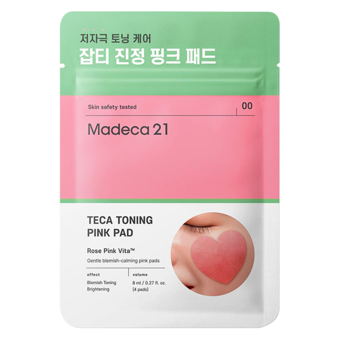 Teca Toning Pads Faciales Iluminadores y Calmantes con Niacinamida. Madeca21